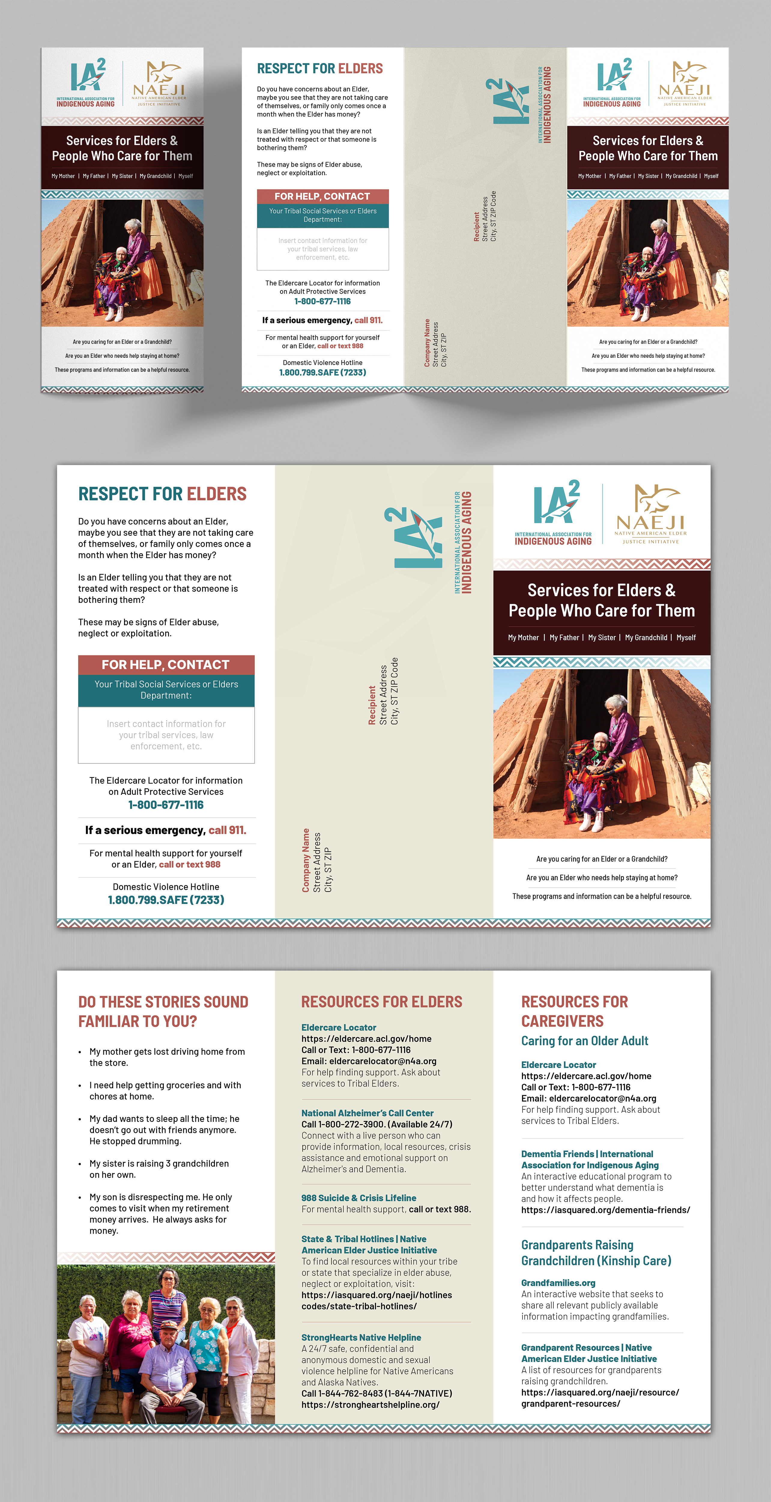 Brochure Design by SAI DESIGNS for International Association for Indigenous Aging | Design #37680295