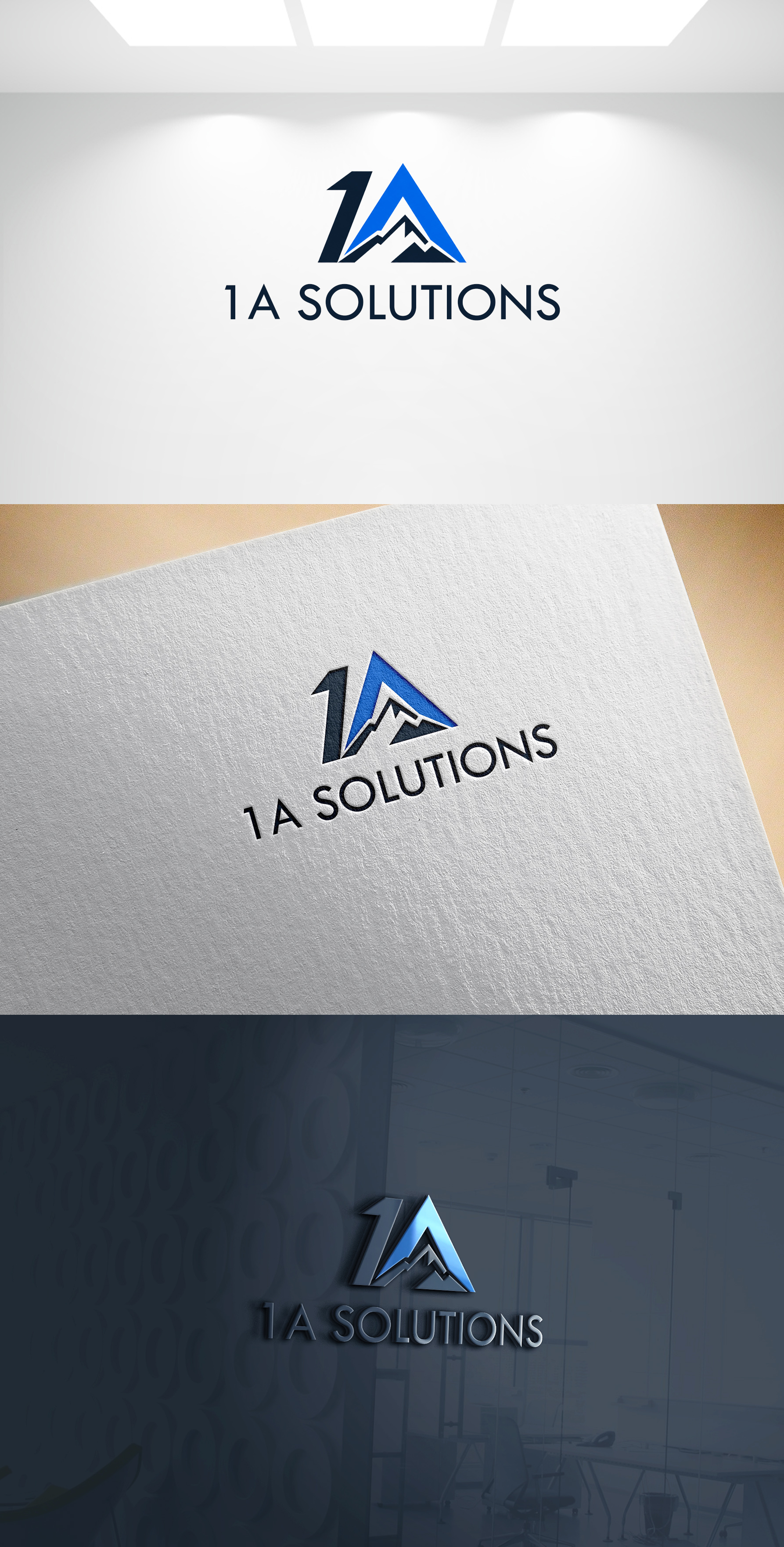 Logo Design by Joseph Robert for 1A Solutions LLC | Design #37654092