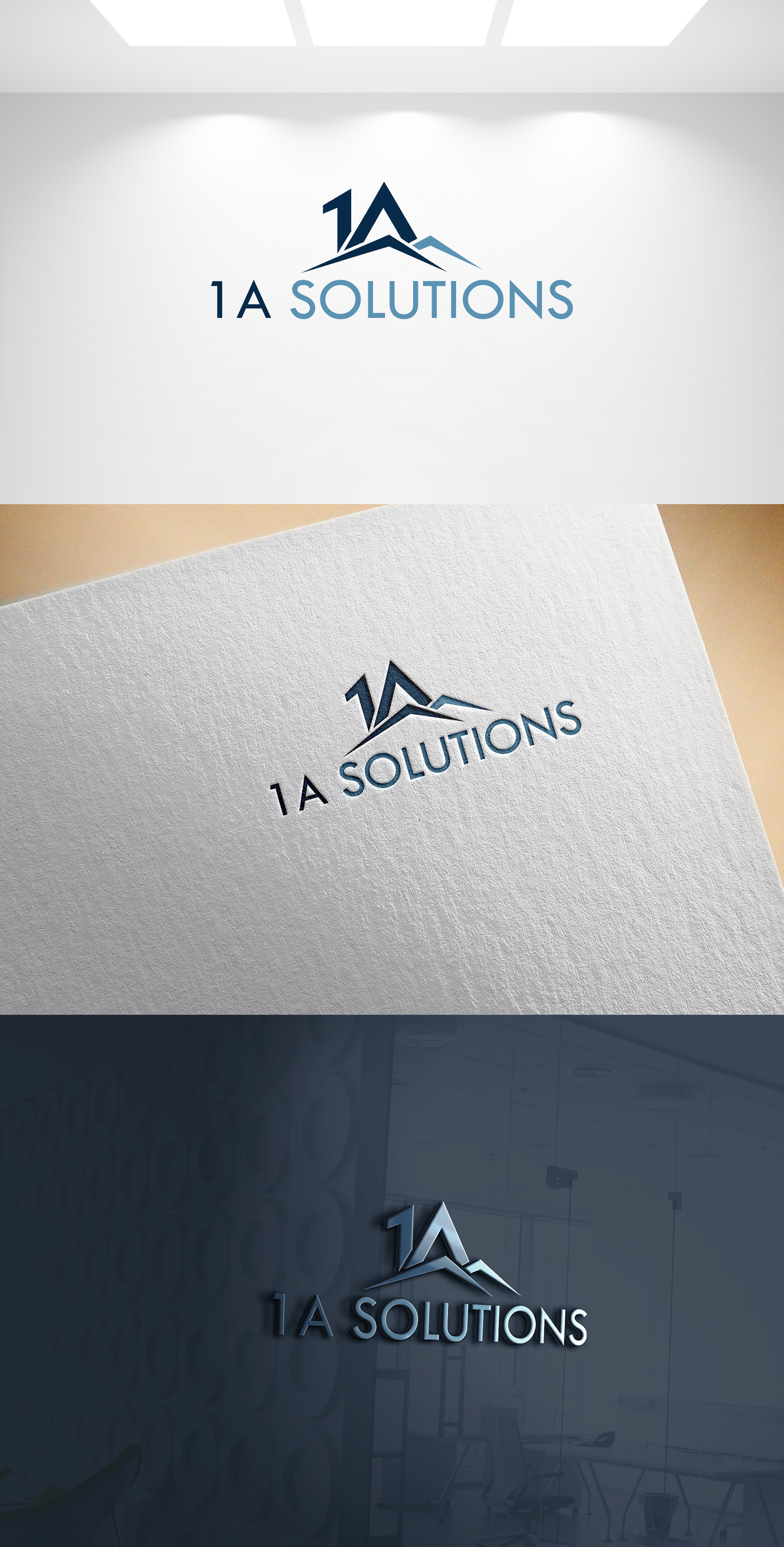 Logo Design by Joseph Robert for 1A Solutions LLC | Design #37654114