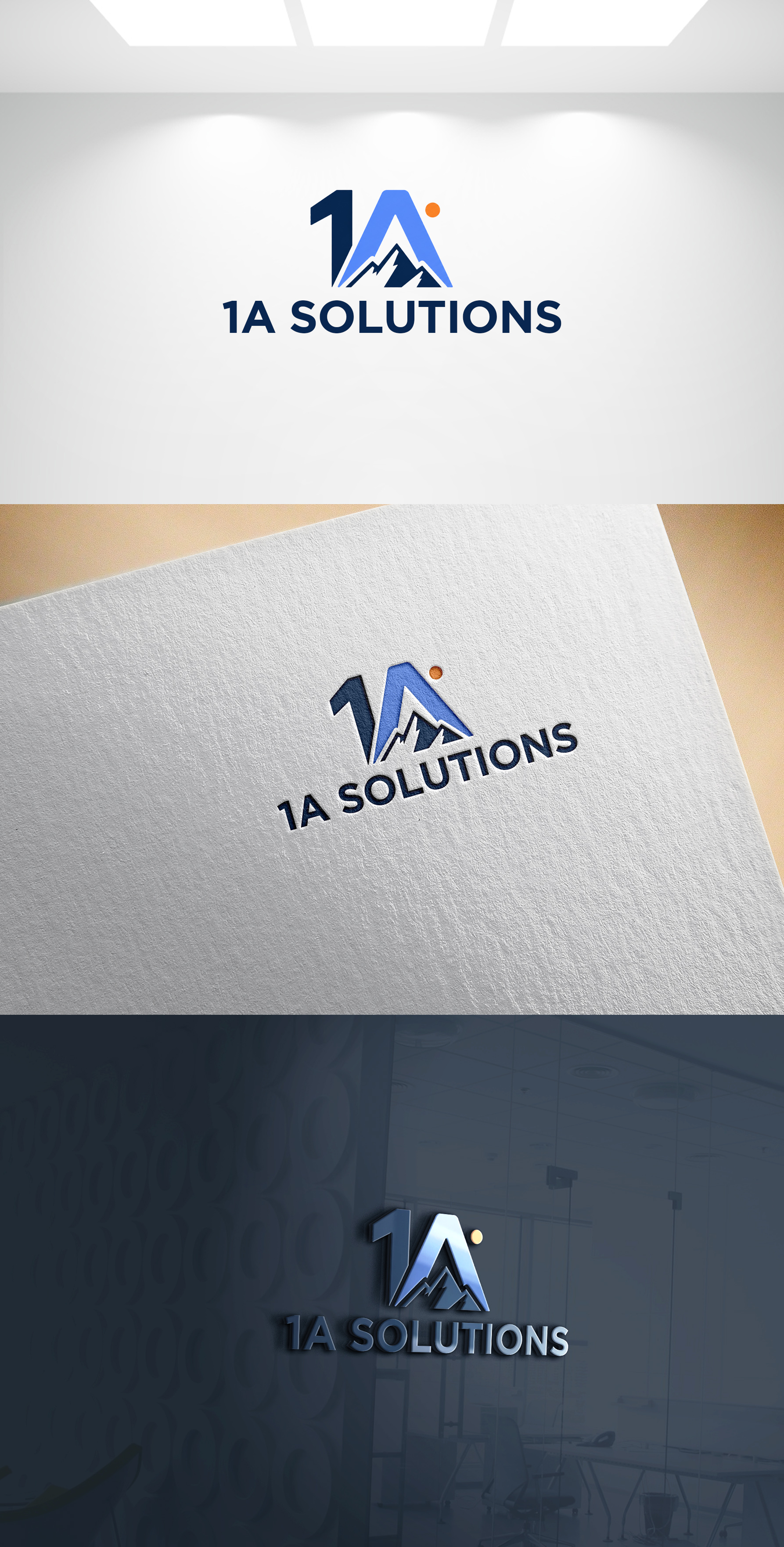 Logo Design by Joseph Robert for 1A Solutions LLC | Design #37654143