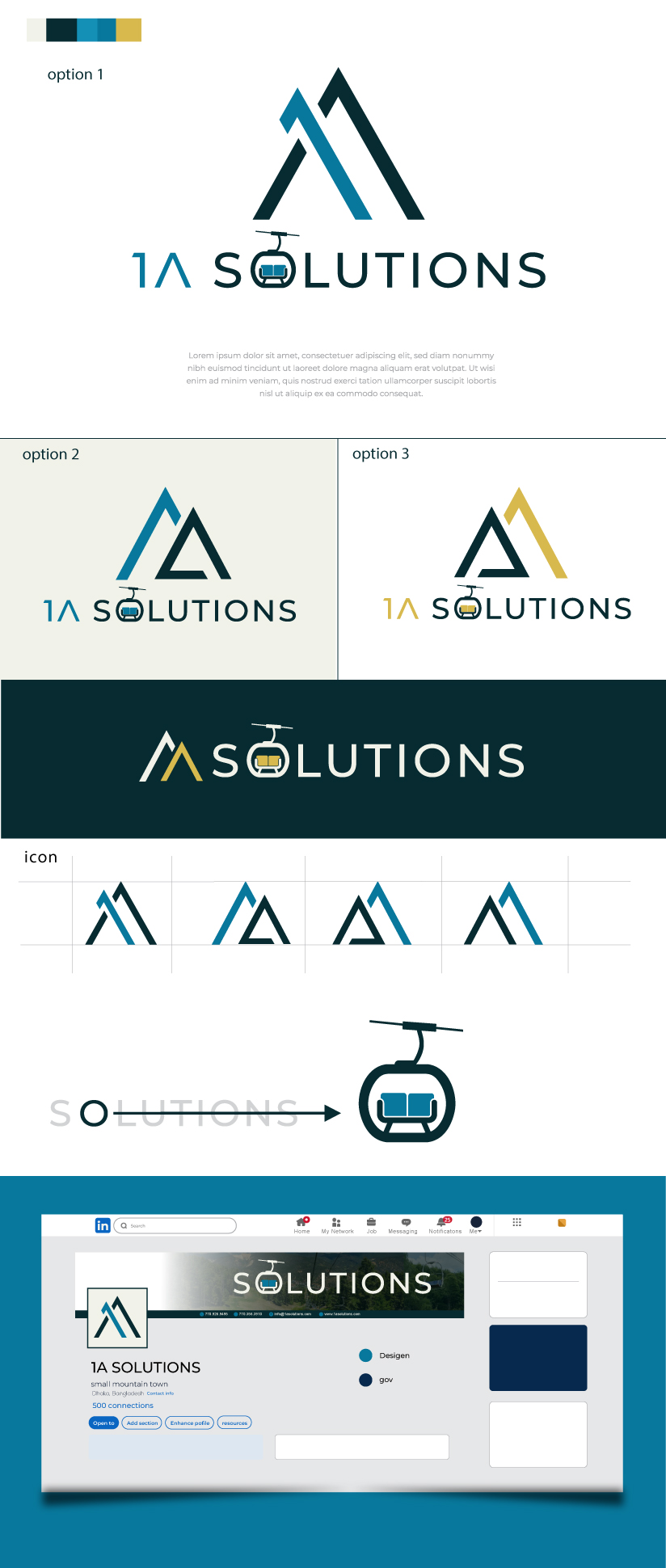 Logo Design by @Dh24 for 1A Solutions LLC | Design #37676880