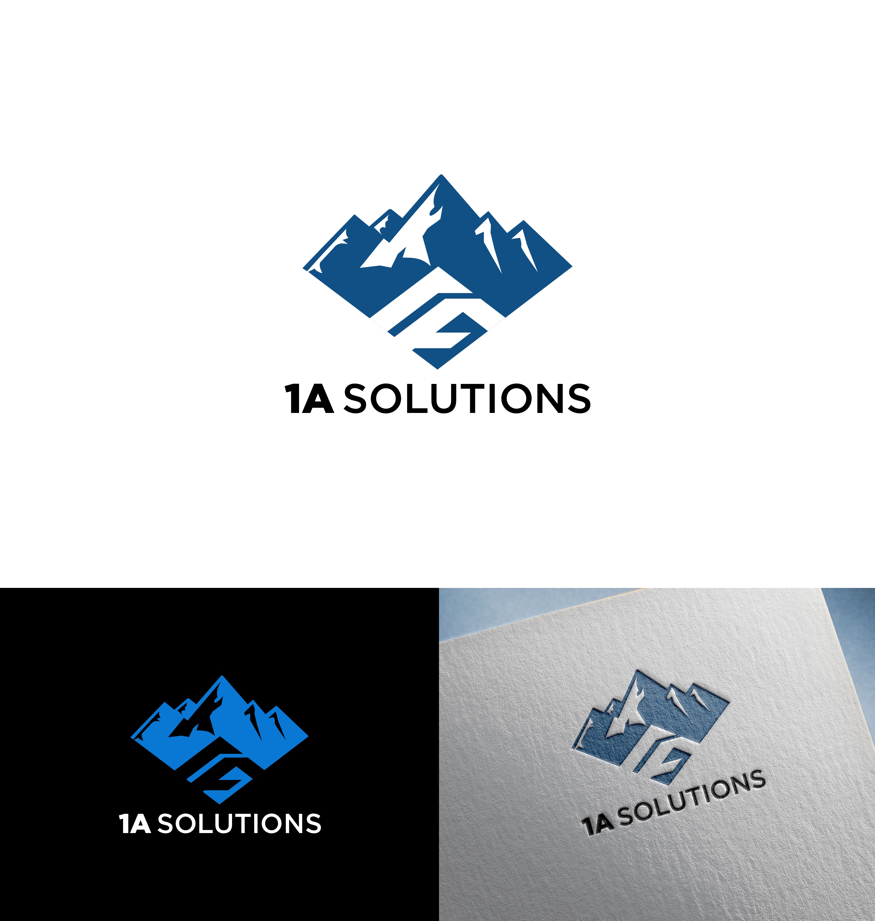 Logo Design by Joenet Jayawarna for 1A Solutions LLC | Design #37655089