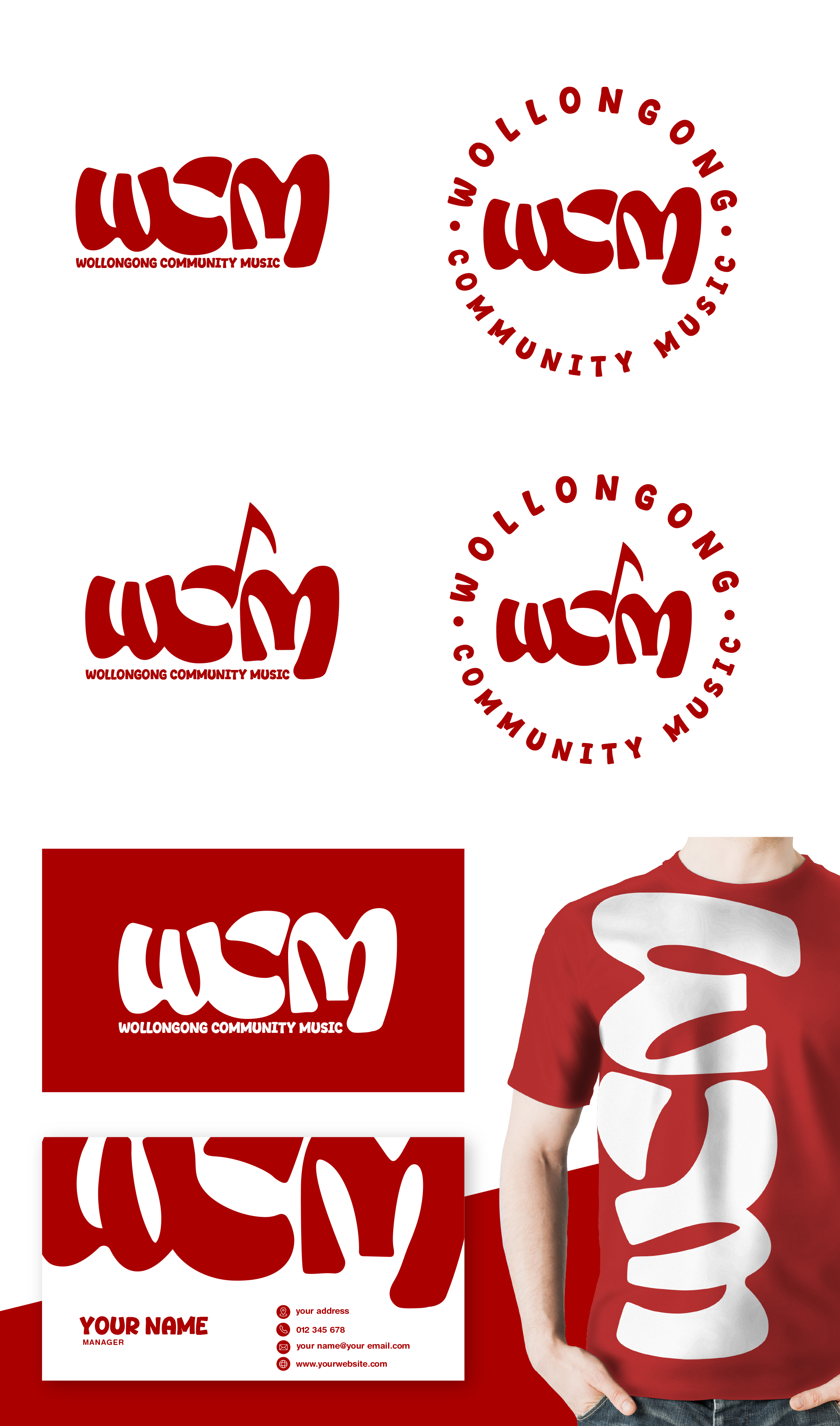 Logo Design by Jelena B for Wollongong Community Music | Design #37654340