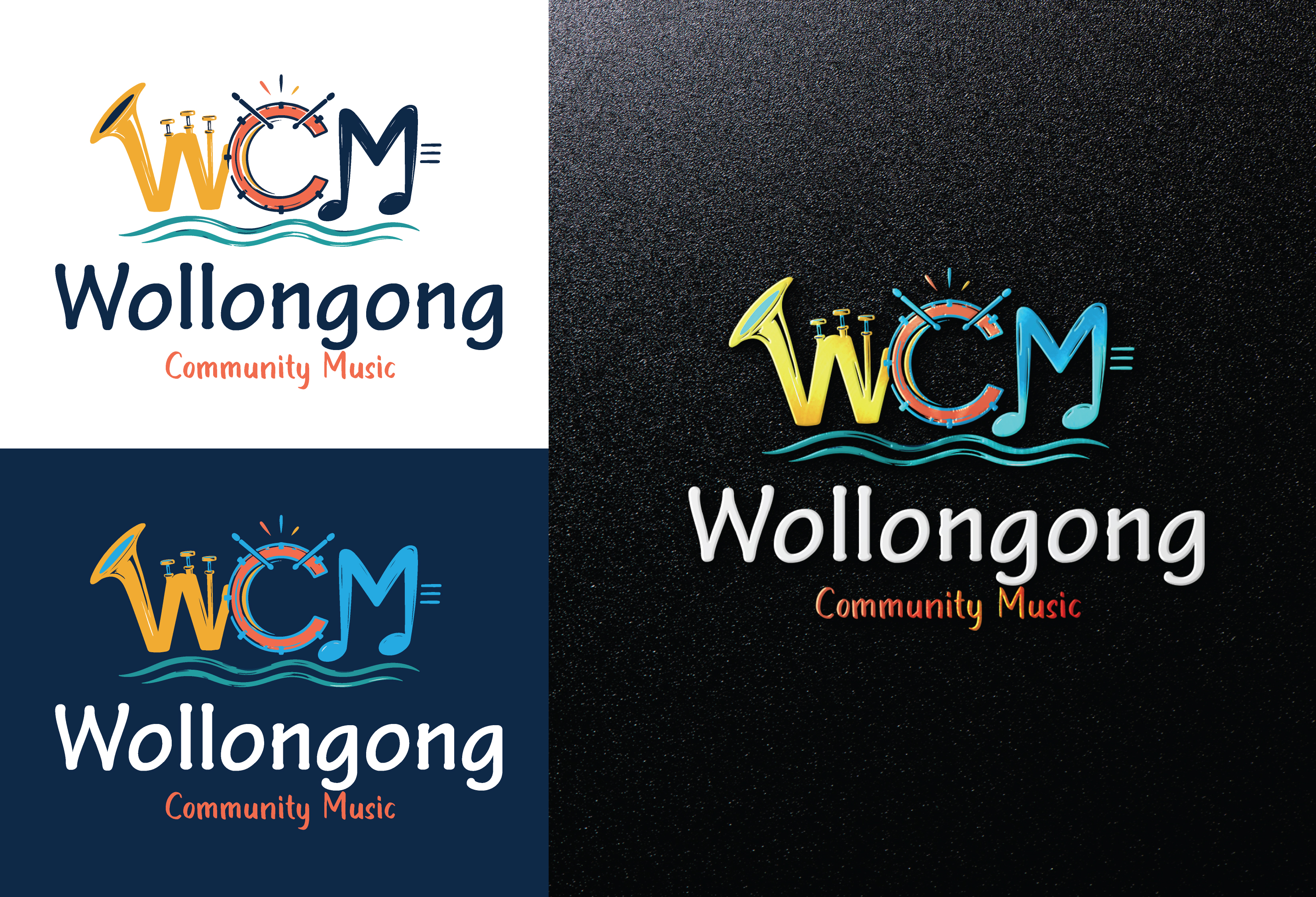 Logo Design by StromDesignHub for Wollongong Community Music | Design #37655109