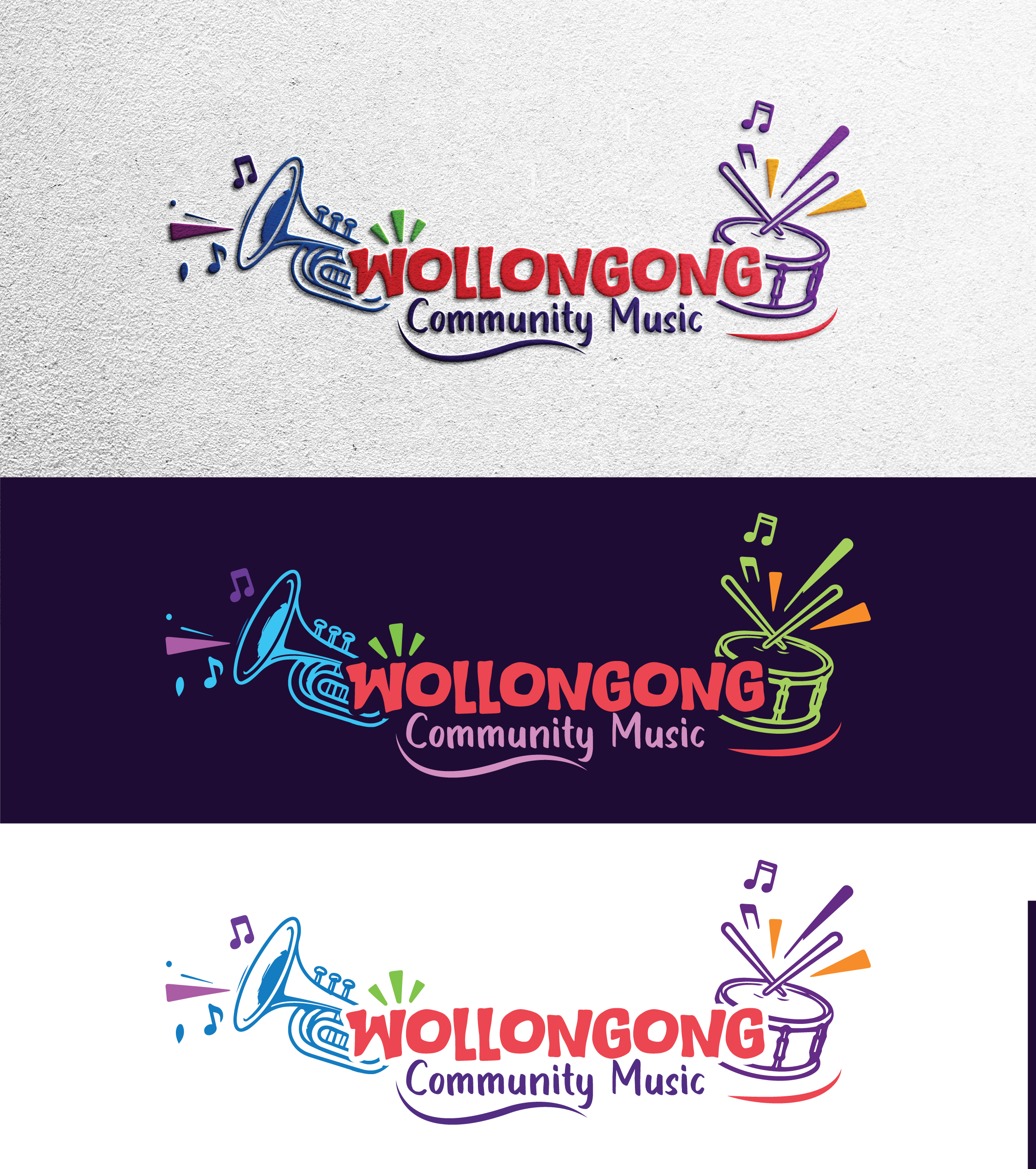 Logo Design by StromDesignHub for Wollongong Community Music | Design #37655110
