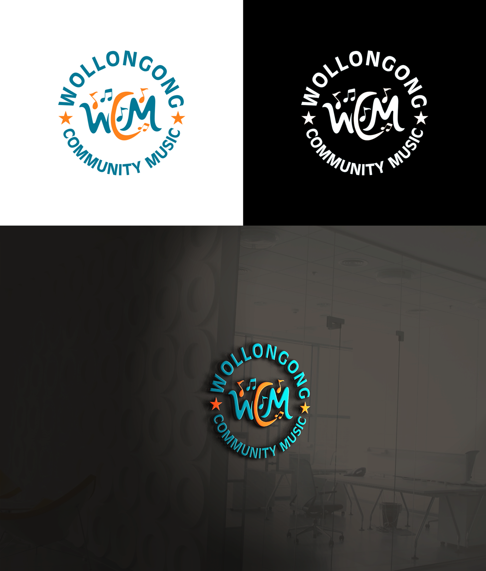 Logo Design by RA-bica for Wollongong Community Music | Design #37657506