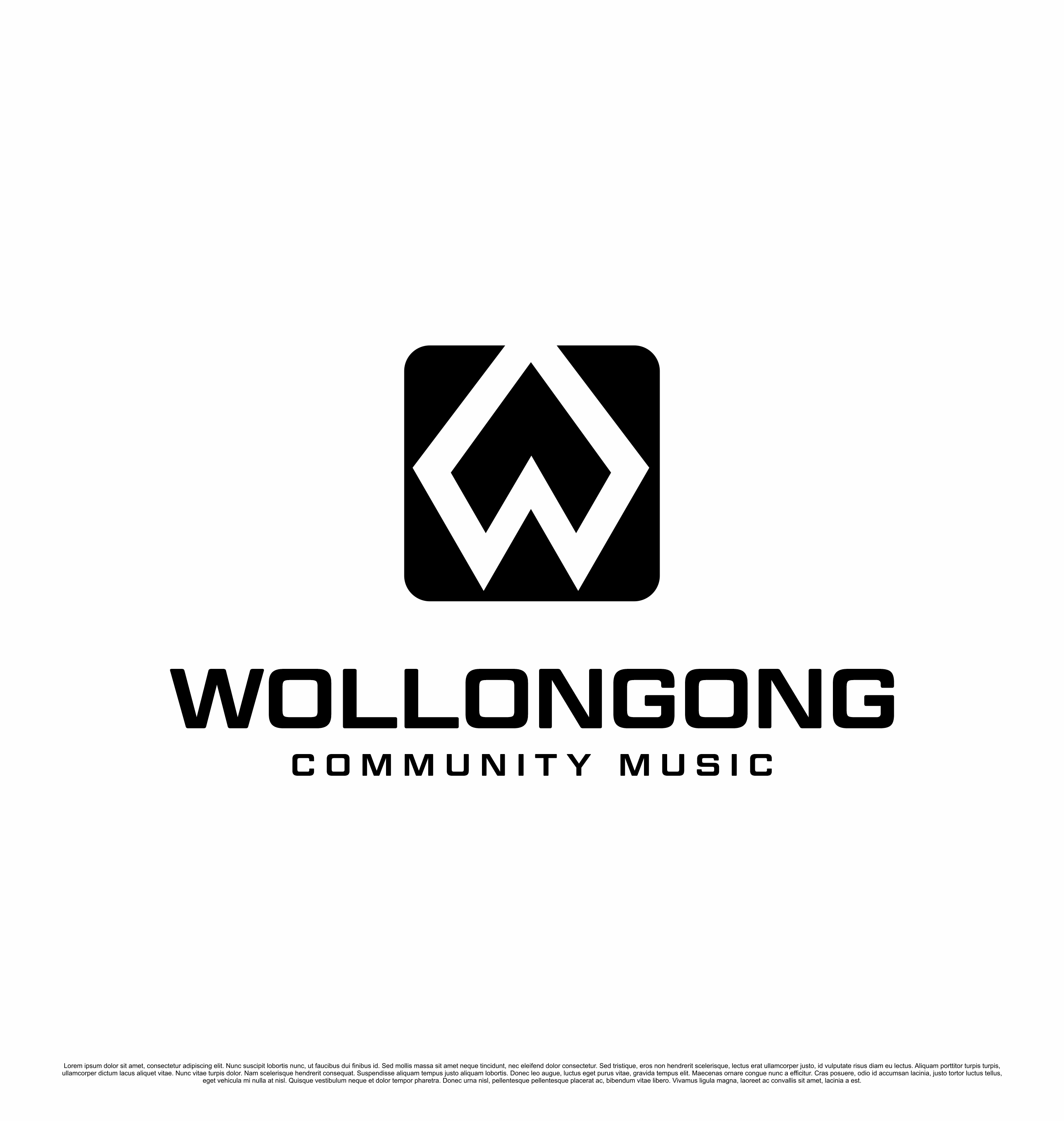 Logo Design by kebusibud for Wollongong Community Music | Design #37657283