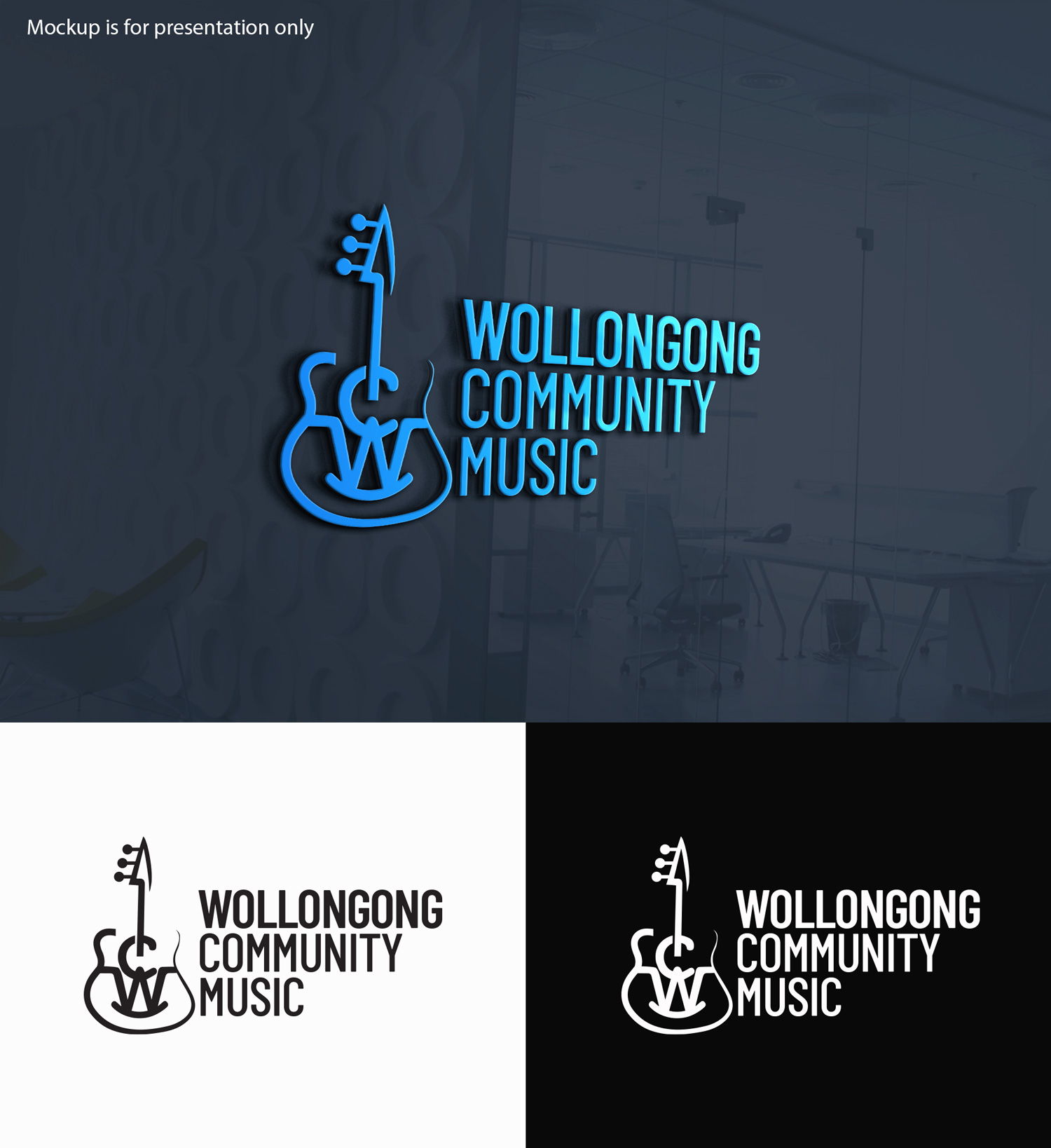 Logo Design by M Art & Design for Wollongong Community Music | Design #37669296