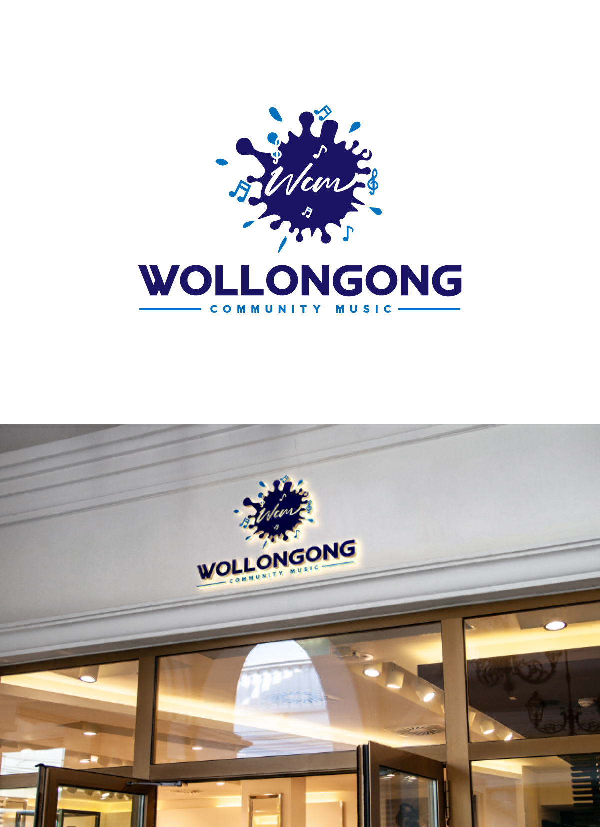 Logo Design by JMN Signatures for Wollongong Community Music | Design #37721260
