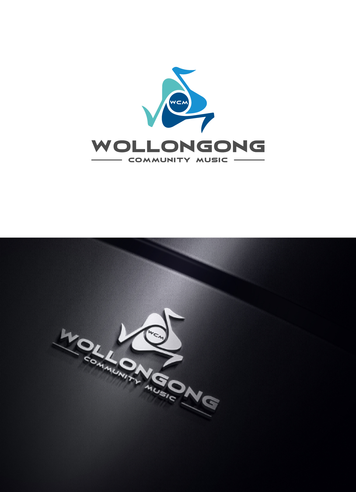 Logo Design by JMN Signatures for Wollongong Community Music | Design #37721261