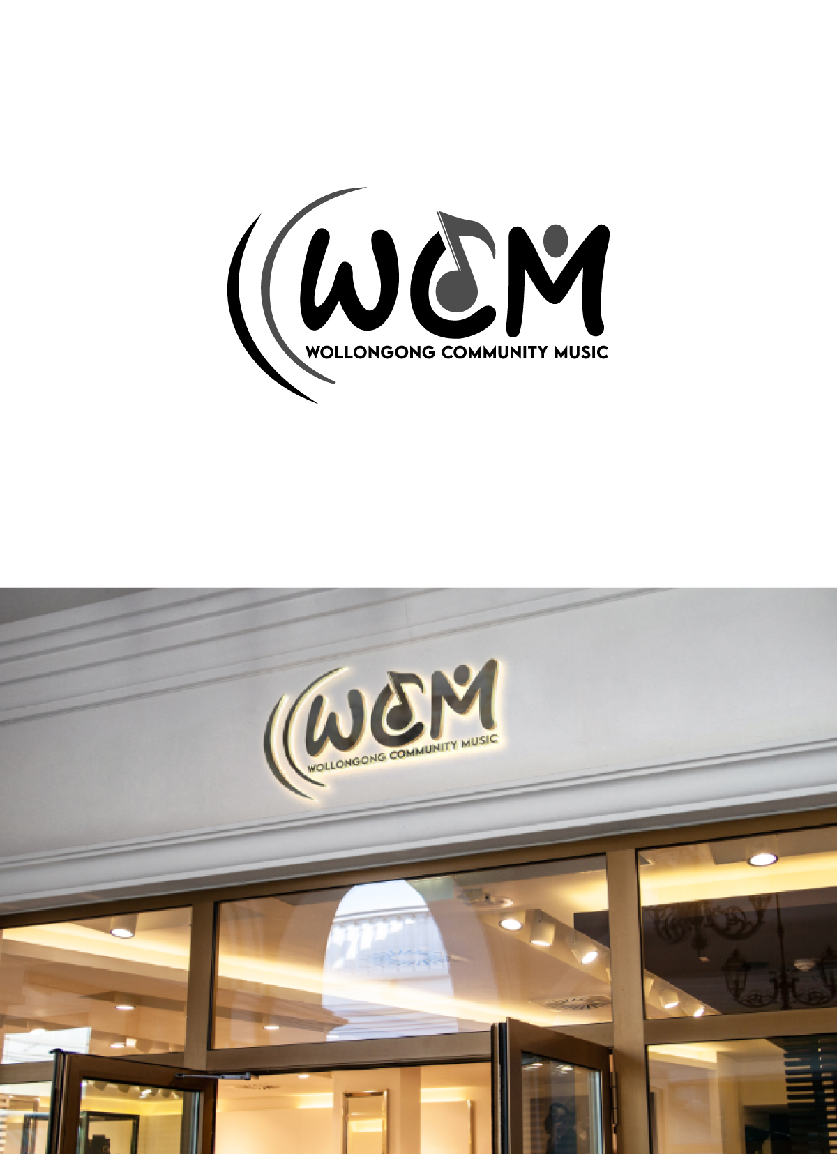 Logo Design by JMN Signatures for Wollongong Community Music | Design #37721262