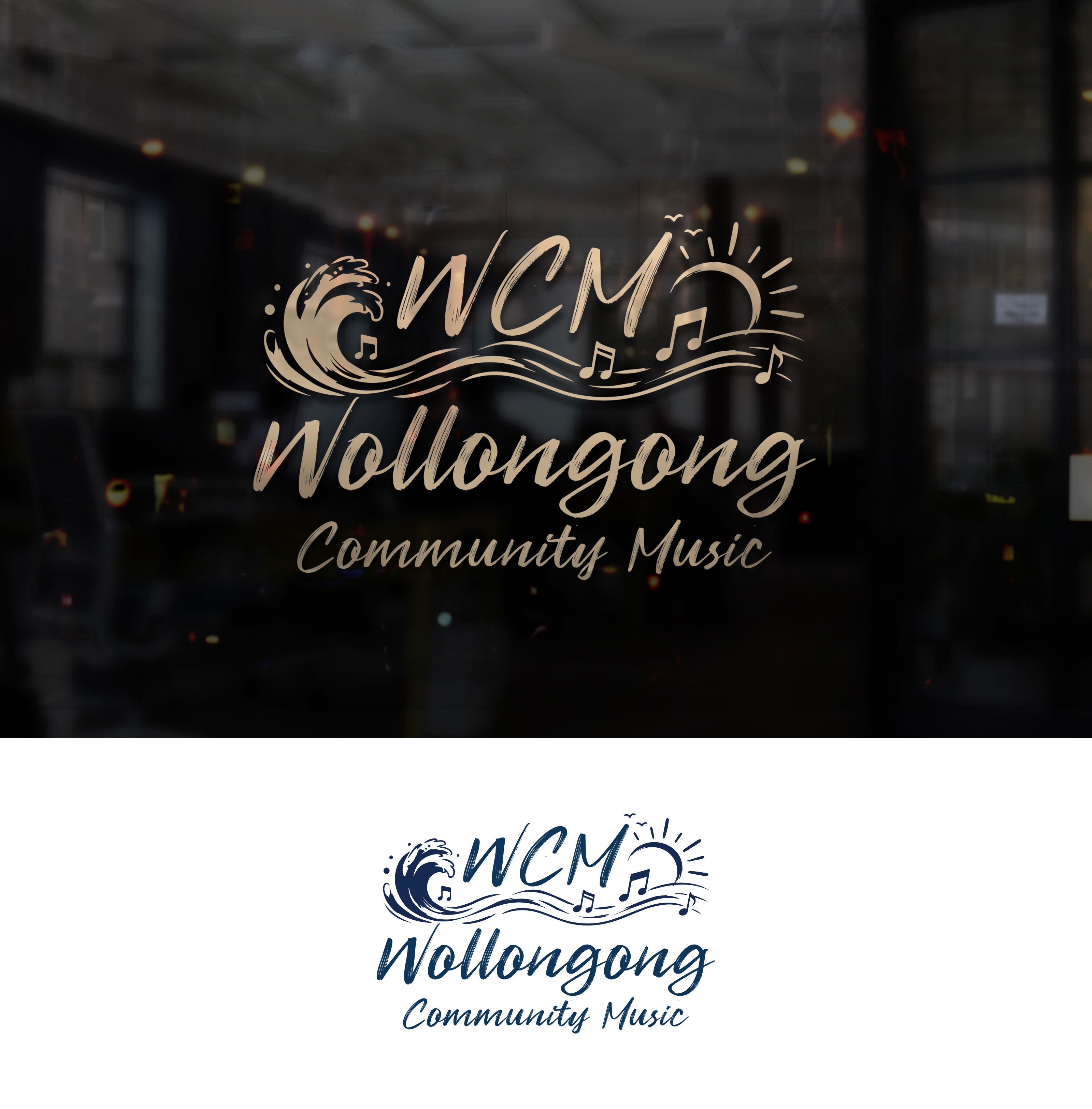 Logo Design by Impressive Designs for Wollongong Community Music | Design #37654506