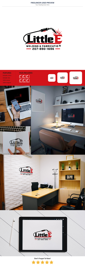 Design de Logo par Pixel Signature pour Little E Welding & Fabrication | Design : #37658249
