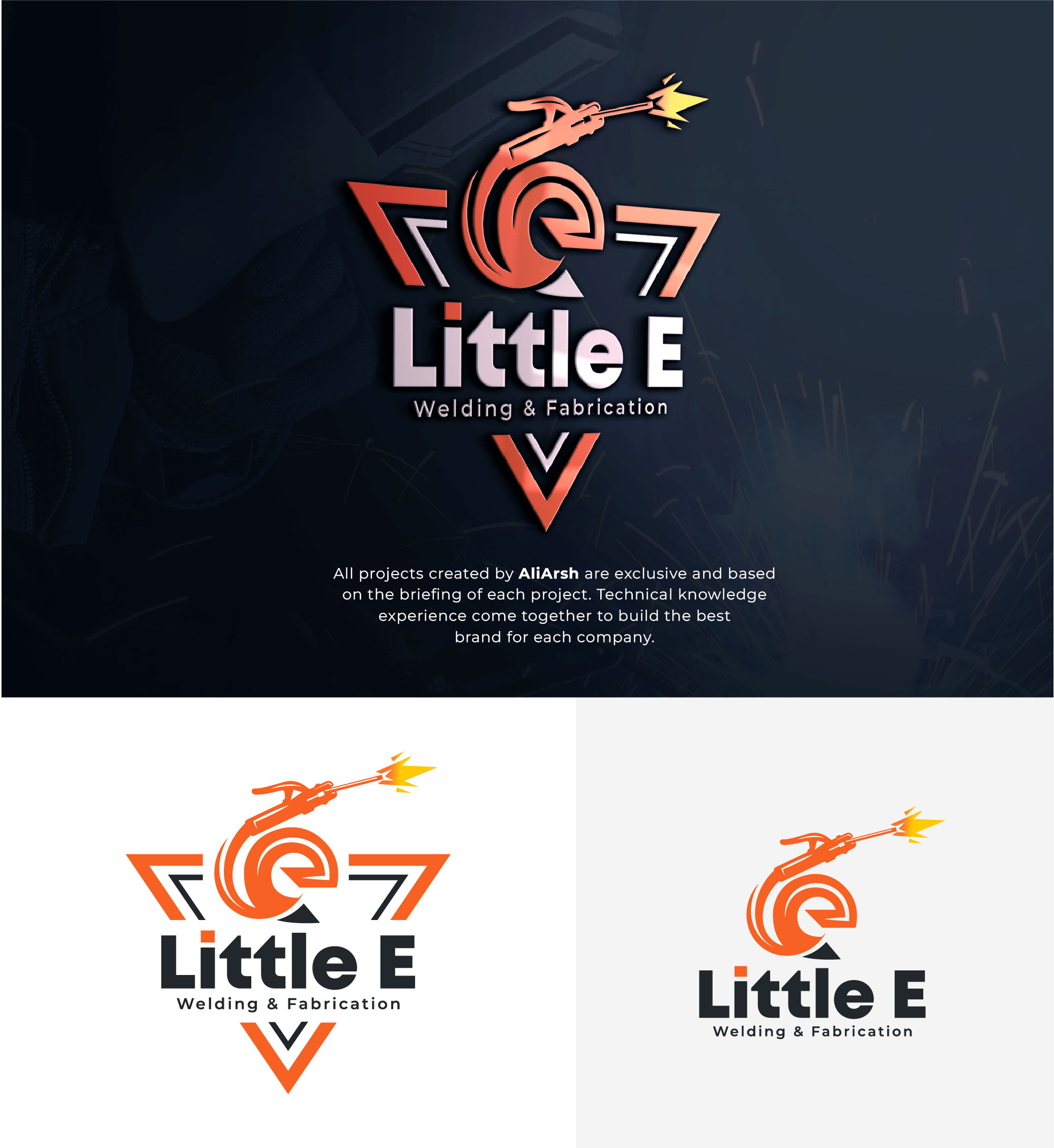 Logo Design by AliArsh for Little E Welding & Fabrication | Design #37658854