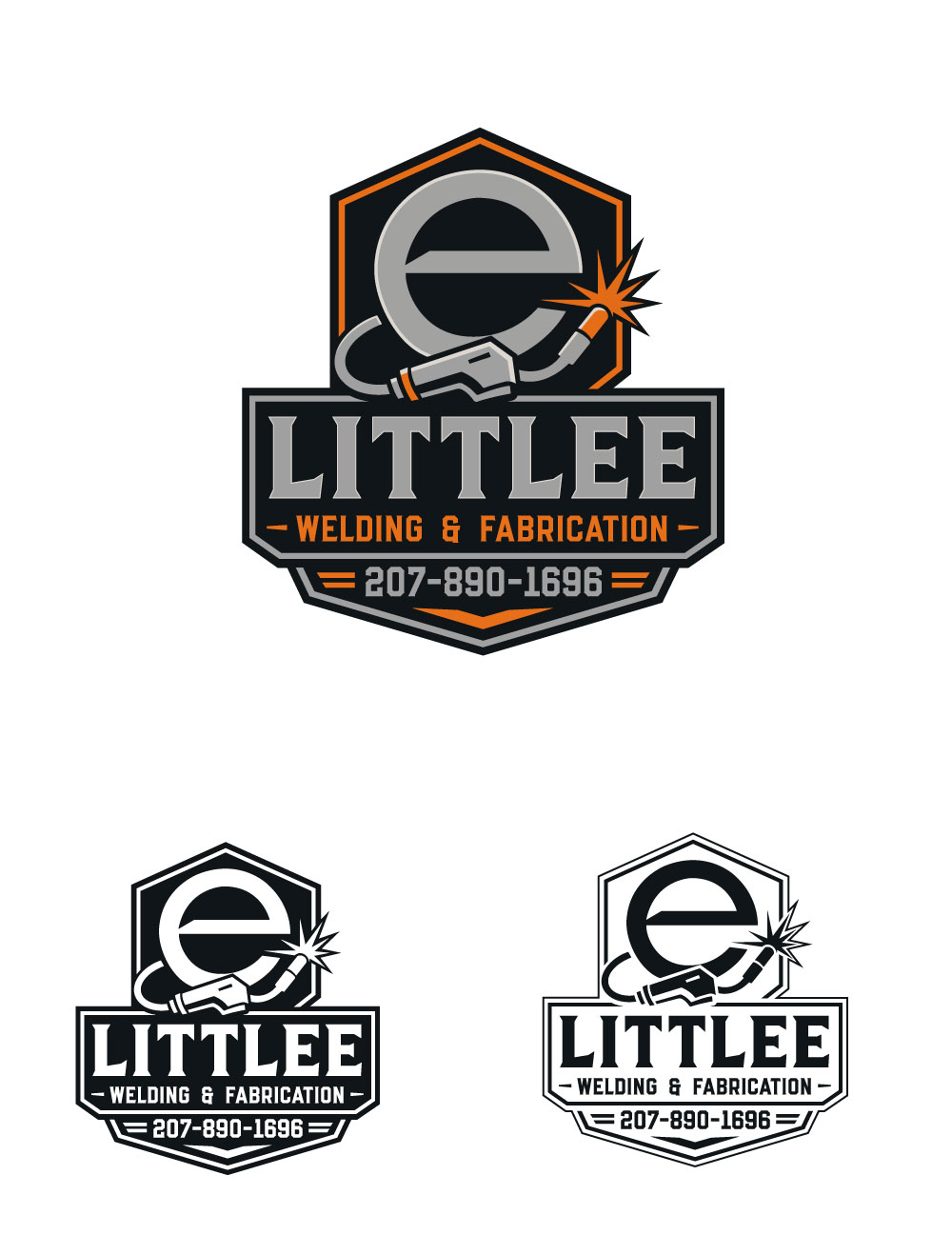 Logo Design by MaishaDesign for Little E Welding & Fabrication | Design #37658814