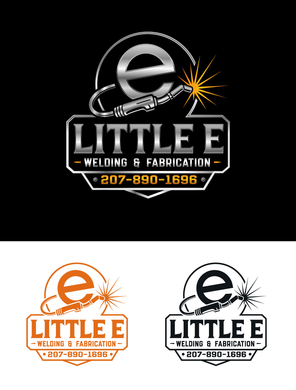 Logo Design by MaishaDesign for Little E Welding & Fabrication | Design #37658832