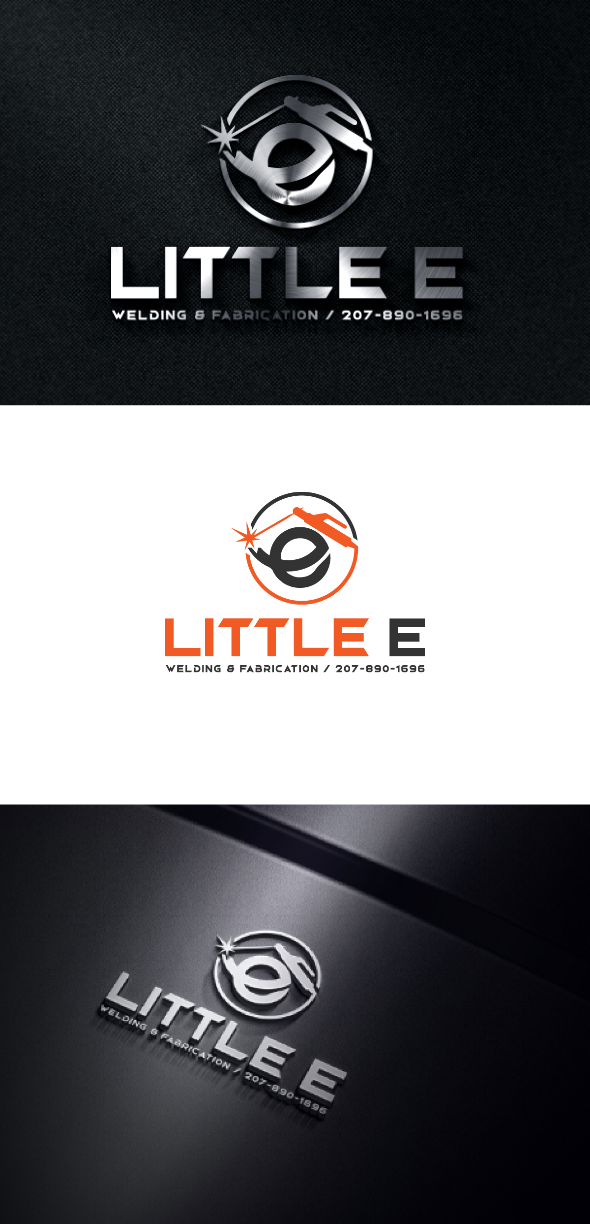Logo Design by JMN Signatures for Little E Welding & Fabrication | Design #37661626