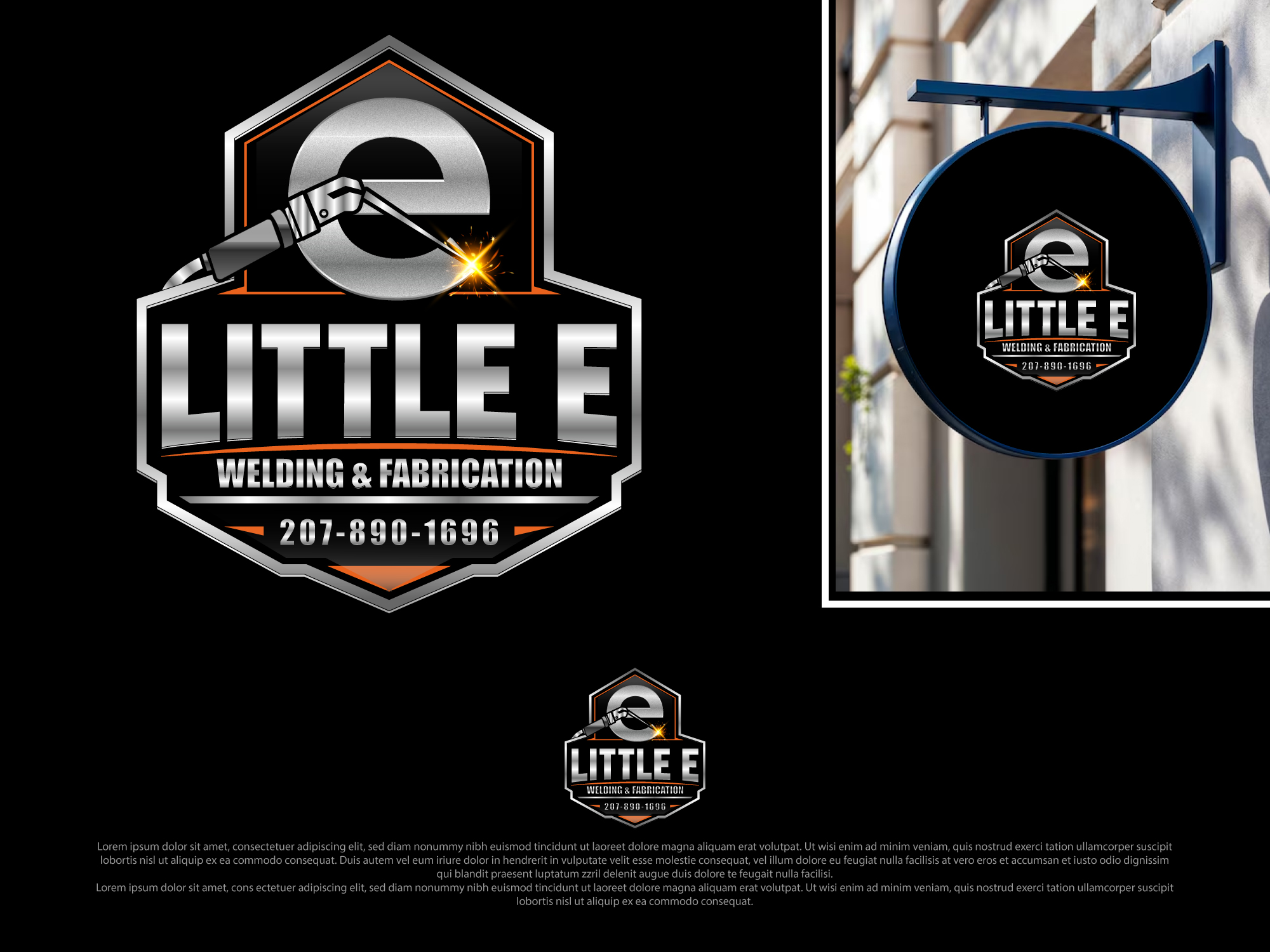 Logo Design by Jack Designz for Little E Welding & Fabrication | Design #37661568