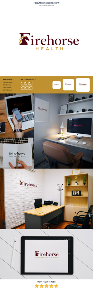 Logo Design by Pixel Signature for Firehorse Health | Design: #37661511