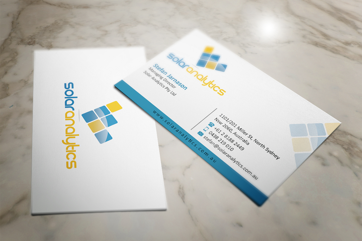Diseño de Tarjeta de Presentación por MT para Solar Analytics | Diseño #3156642