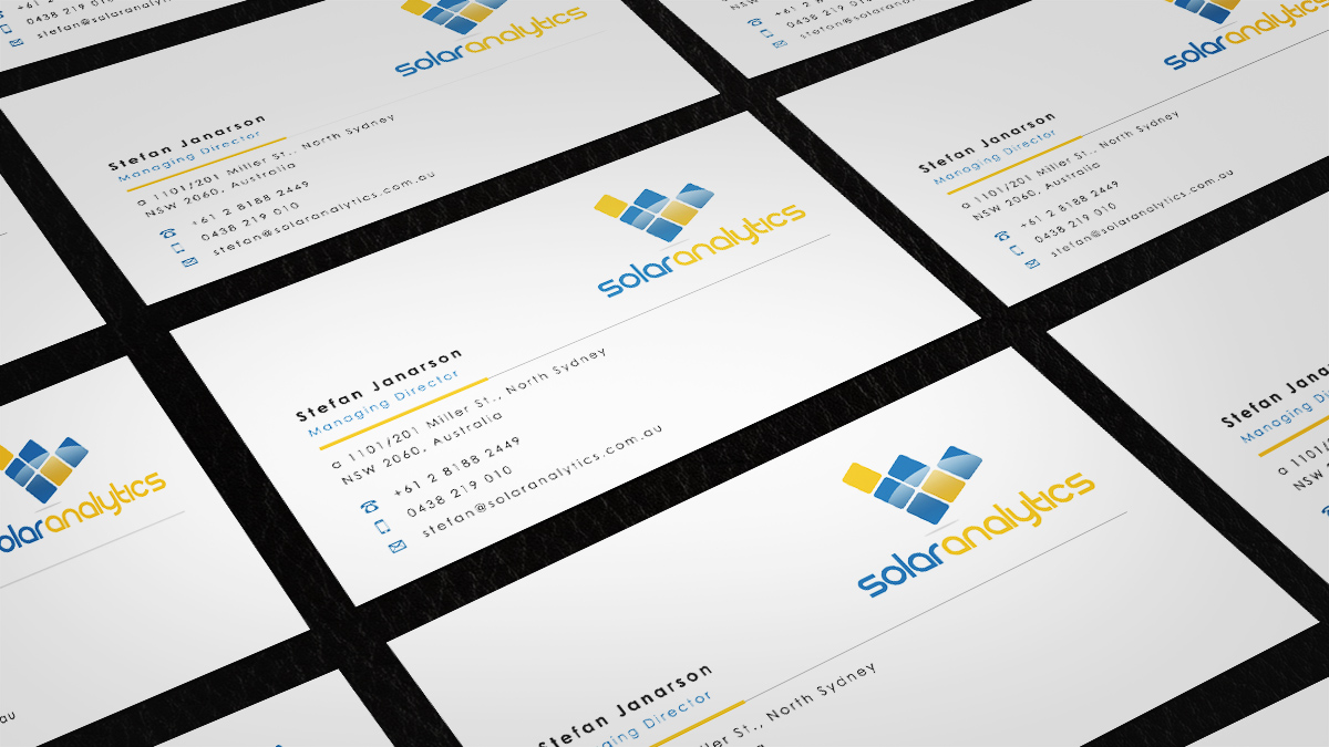 Business Card Design by Eggo May P for Solar Analytics | Design #3120035