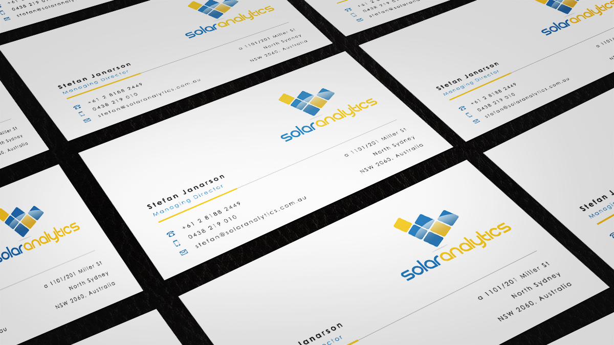 Business Card Design by Eggo May P for Solar Analytics | Design #3120037