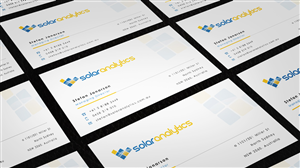 Diseño de Tarjeta de Presentación por Eggo May P para Solar Analytics | Diseño #3120042