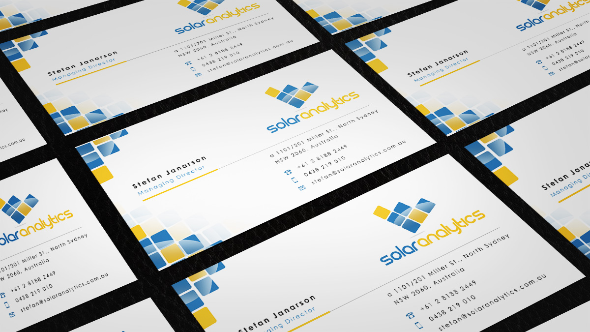 Business Card Design by Eggo May P for Solar Analytics | Design #3126790