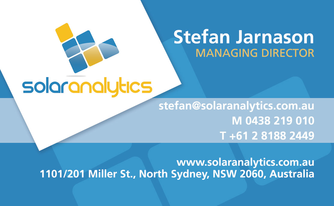 Business Card Design by  LBZ for Solar Analytics | Design #3119319