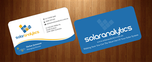 Business Card Design by harmi_199 for Solar Analytics | Design: #3137708