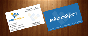 Business Card Design by harmi_199 for Solar Analytics | Design: #3137735