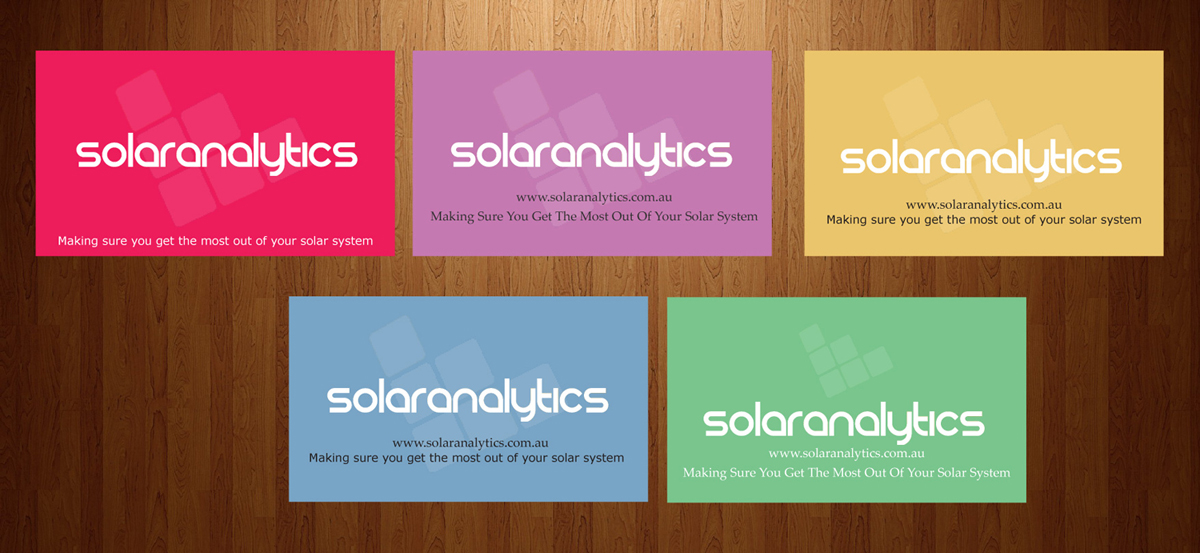 Business Card Design by HarmiDesigning for Solar Analytics | Design #3137787