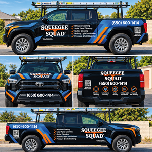 Car Wrap Design by TyPixel for Squeegee Squad | Design #37671300