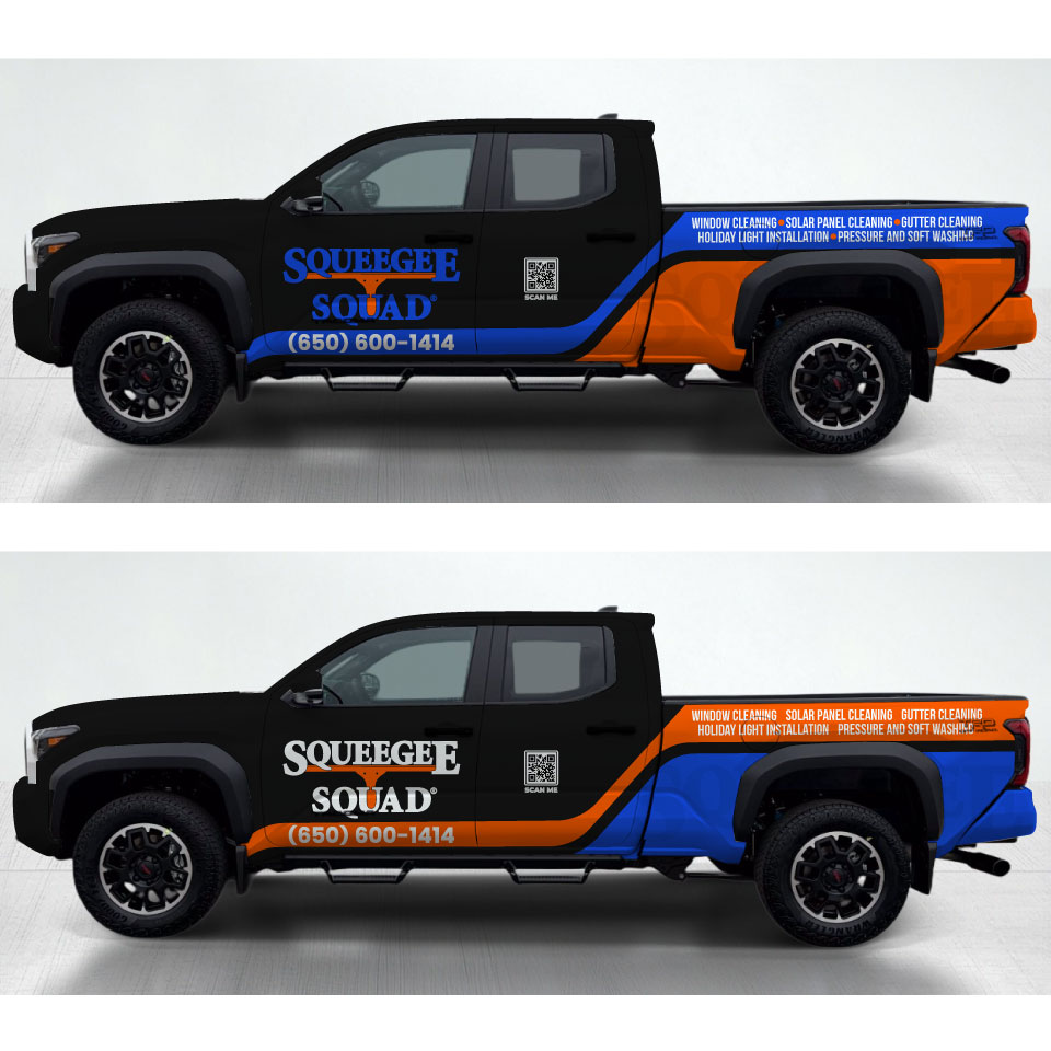 Car Wrap Design by Yoga Tri for Squeegee Squad | Design #37671506
