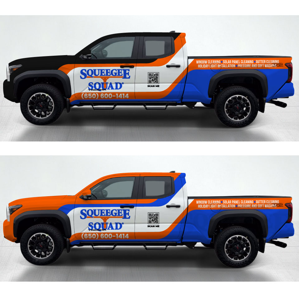 Car Wrap Design by Yoga Tri for Squeegee Squad | Design #37672181