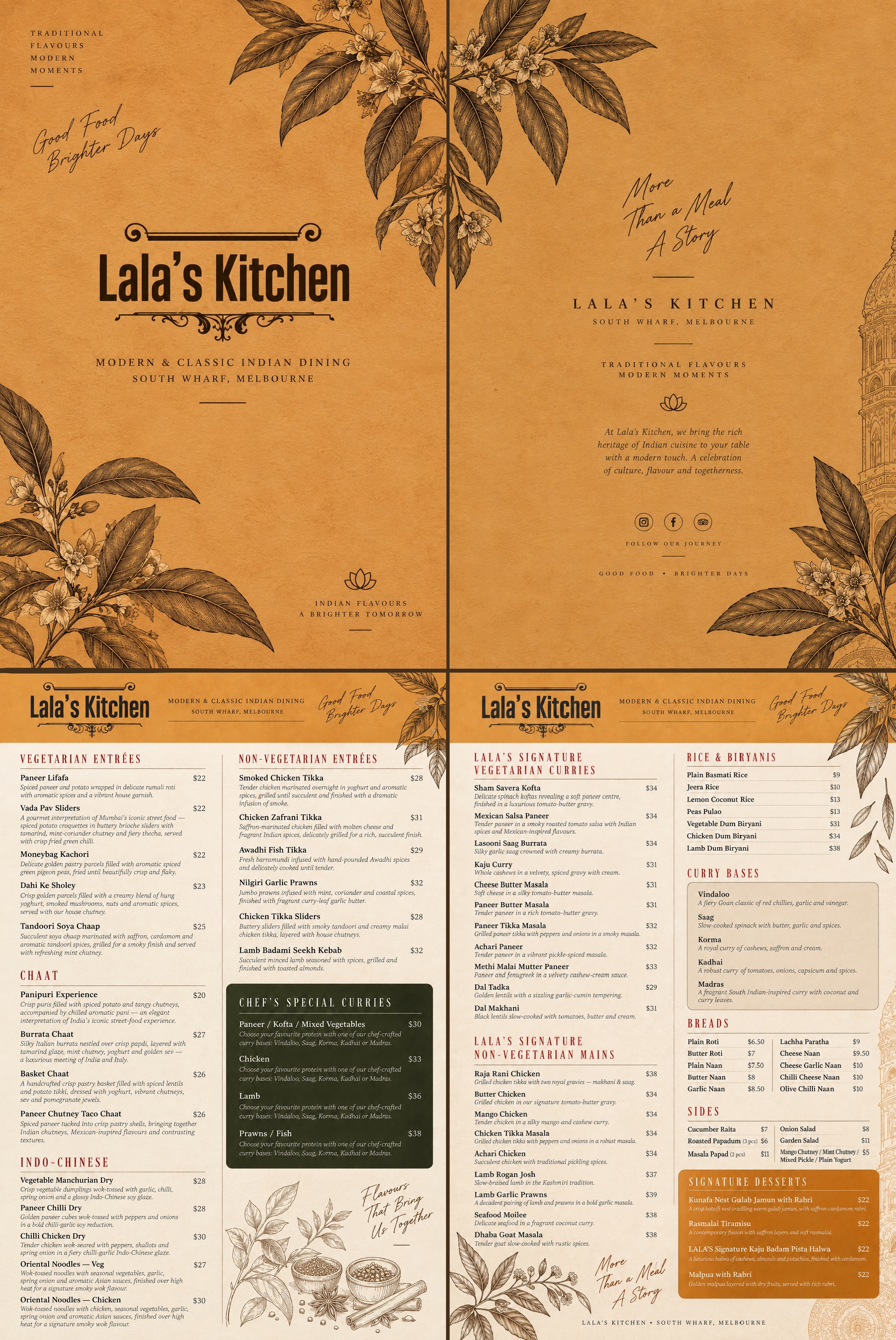 Menu Design by zeyartz for Sweta Pty Ltd | Design #37688143