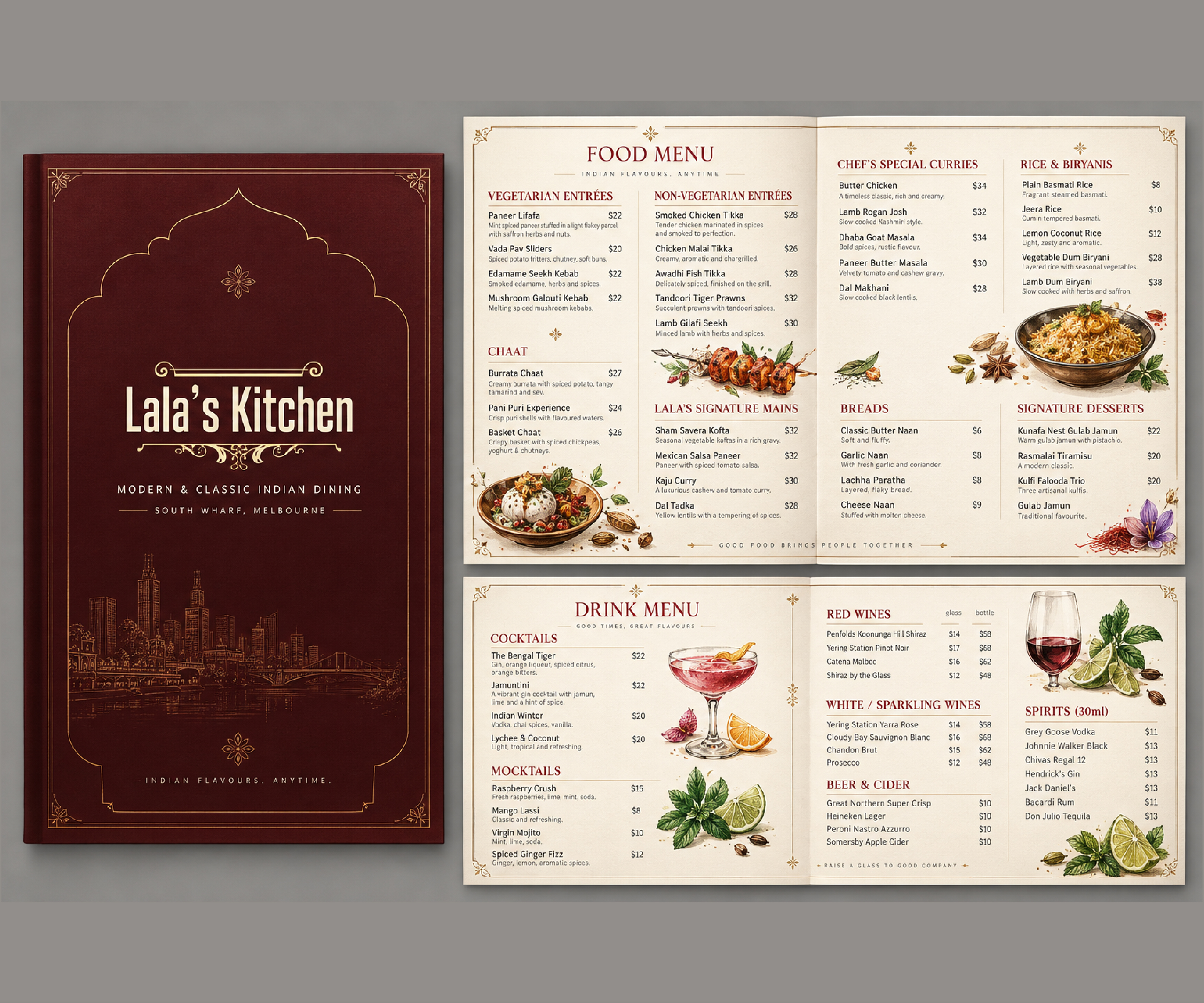 Menu Design by martinsmith for Sweta Pty Ltd | Design: #37687488
