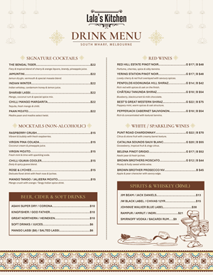Menu Design by HamzaForge for Sweta Pty Ltd | Design: #37677589
