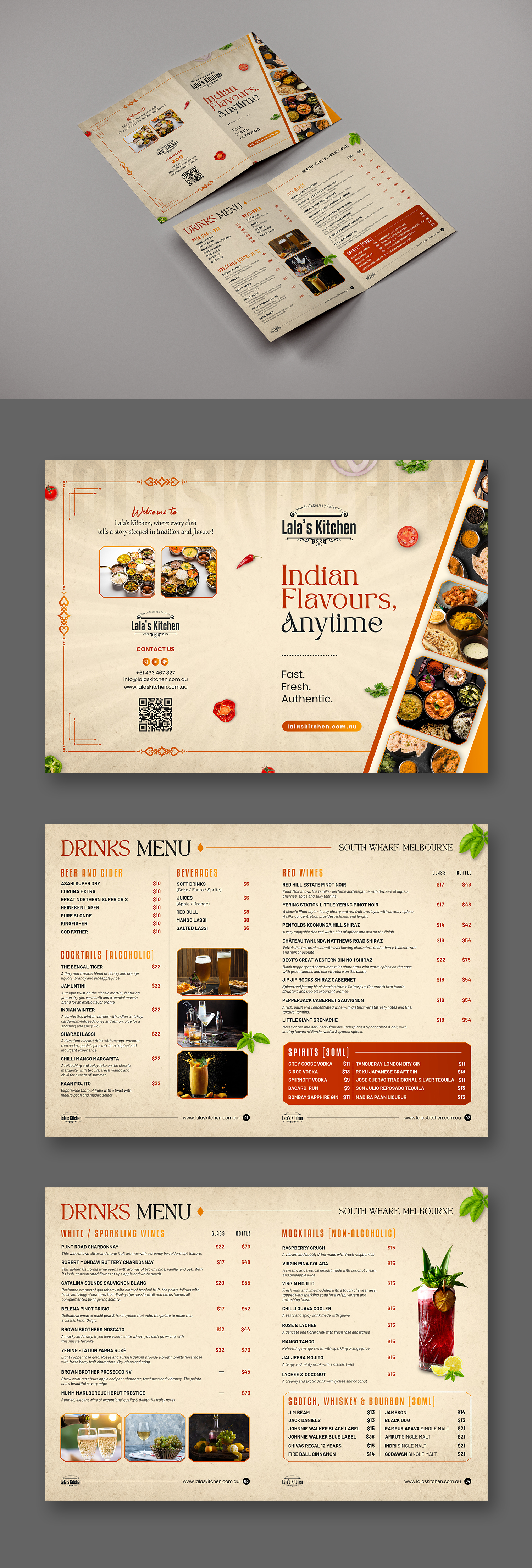 Menu Design by debdesign for Sweta Pty Ltd | Design #37677842