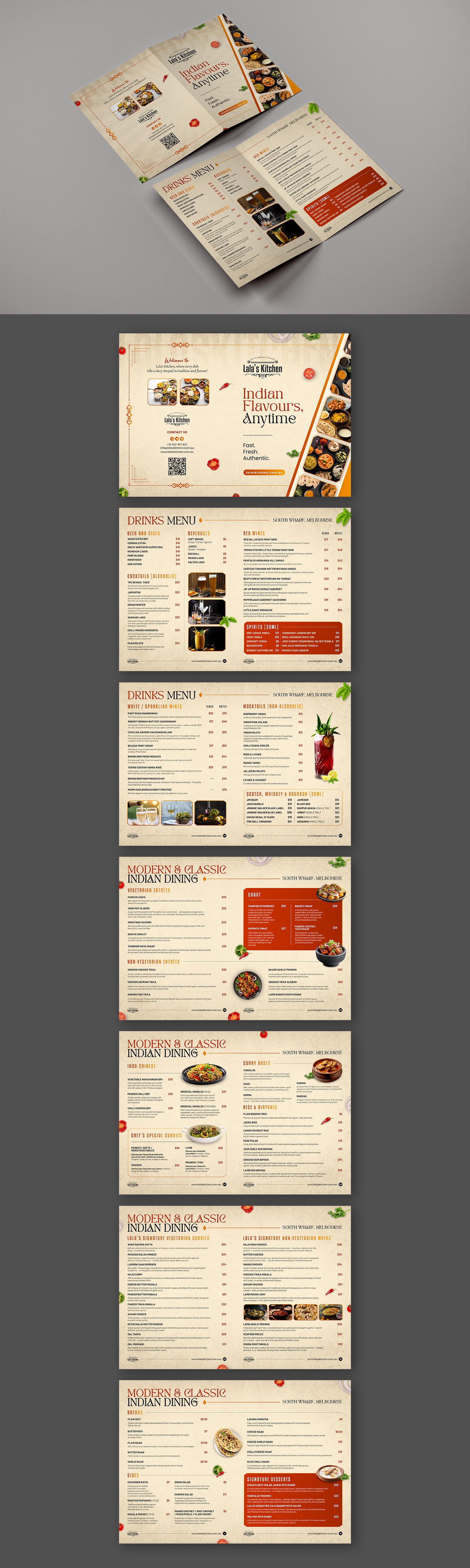 Menu Design by debdesign for Sweta Pty Ltd | Design #37684372