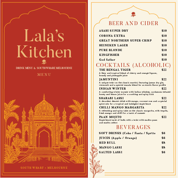 Menu Design by Sunil Peter for Sweta Pty Ltd | Design #37685609