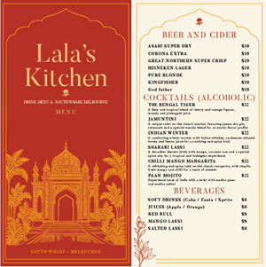 Menu Design by Sunil Peter