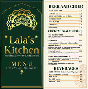 Menu Design by Sunil Peter for Sweta Pty Ltd | Design: #37685611