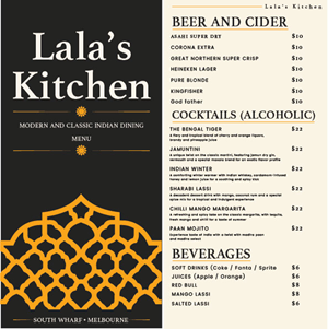 Menu Design by Sunil Peter for Sweta Pty Ltd | Design: #37685613