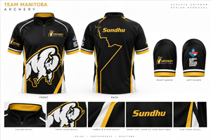 T-shirt Design by Desire Design Solutions for Archery Manitoba  | Design #37673084