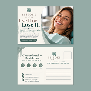 Postcard Design by WellDesign for Bespoke Dental | Design: #37798716
