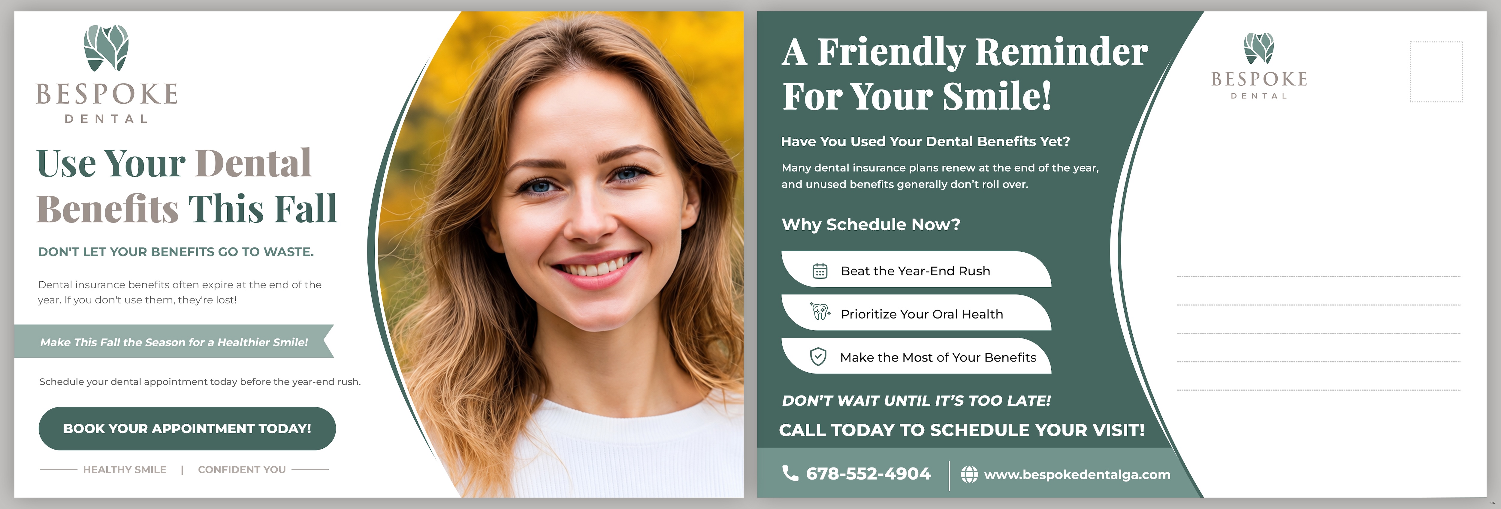 Postcard Design by pb for Bespoke Dental | Design #37801847