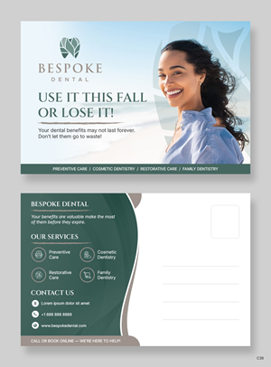 Postcard Design by pb for Bespoke Dental | Design: #37801848