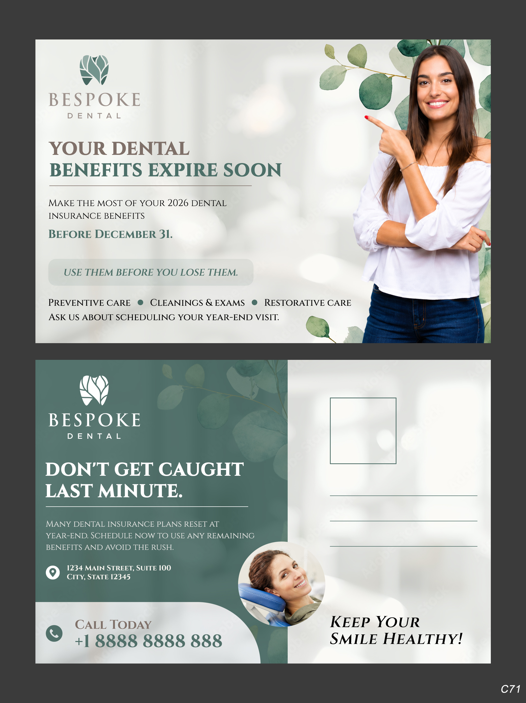 Postcard Design by pb for Bespoke Dental | Design #37801851
