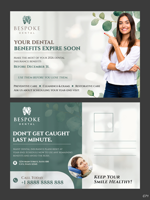 Postcard Design by pb for Bespoke Dental | Design: #37801851